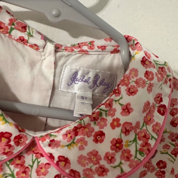 Rachel Riley Forget Me Not Smocked Dress Pink Floral Girls Party Dress Sz 5 $165 - Picture 7 of 9